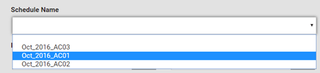 Select the correct schedule