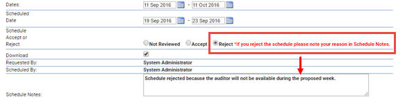 REJECT button REJECT button