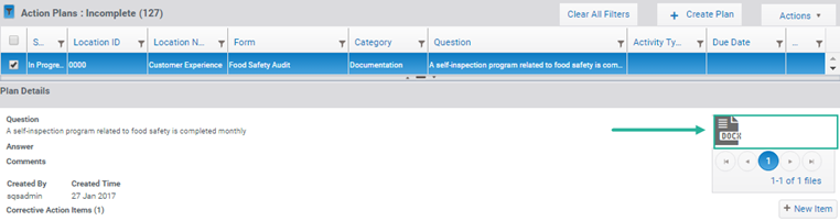 Attached file in Plan Details