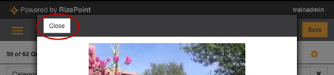 Click CLOSE