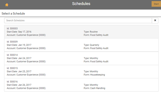 Select the appropriate schedule