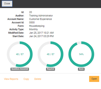 Open a shared audit Open a shared audit