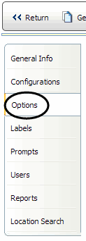 Options tab