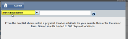 Select the audit's physical location