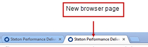 New browser page