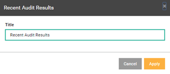 Customize the title of this widget