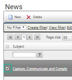 Click the checkbox
