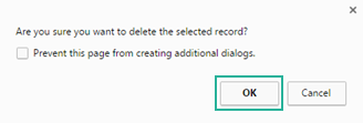 Click OK or CANCEL