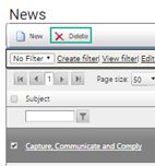 Click the DELETE icon